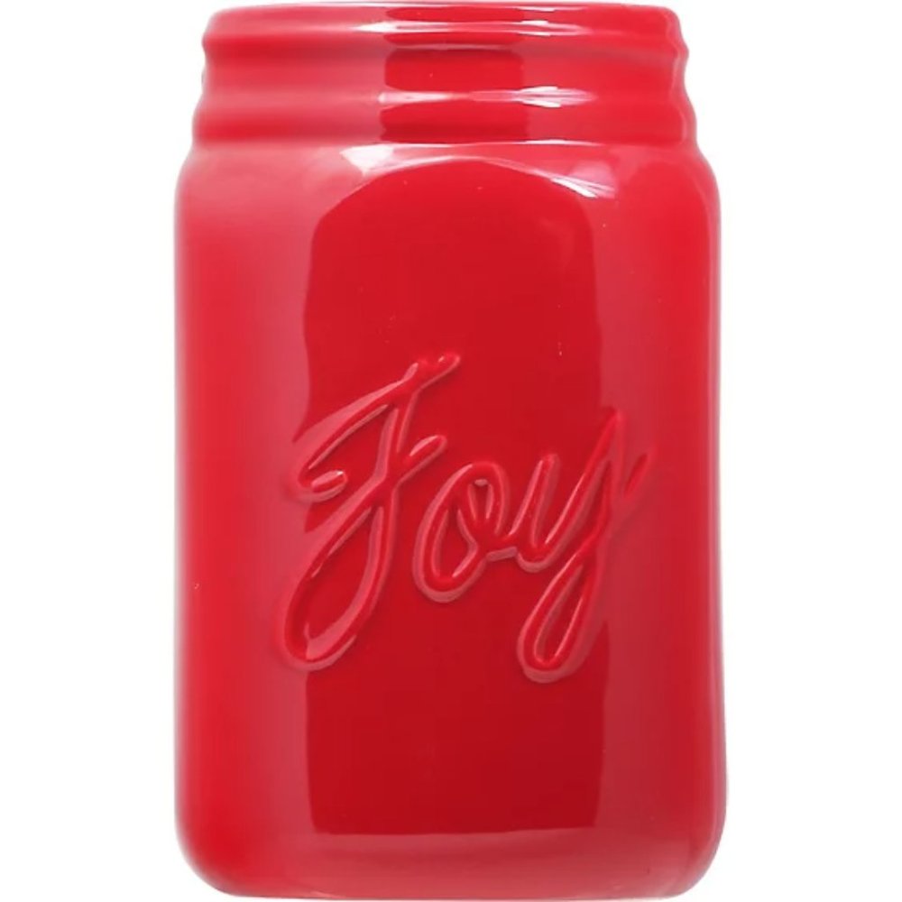 Debi Lilly Uplifting Ceramic Mason Jar Vase 6" tall